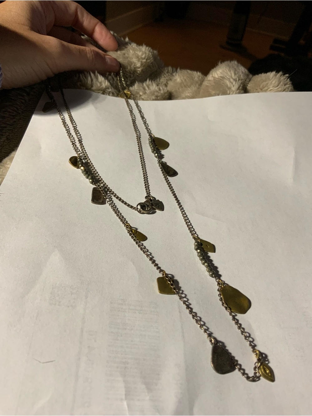 Vintage Silpada Sterling Silver Multi-Charm Longline Necklace Dainty Teardrops
